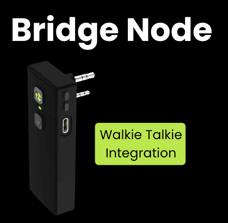 Bridge Node dongle for walkie-talkie integration
